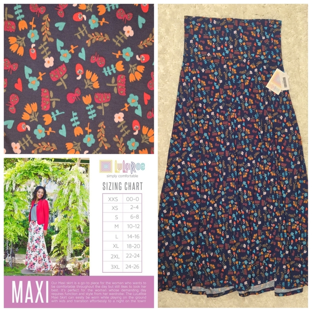 NWT LuLaRoe Medium Maxi Skirt